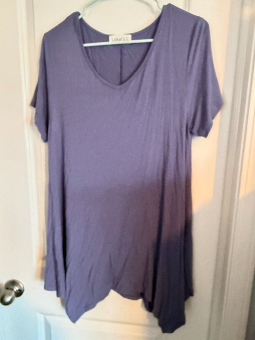 Larace Ladies Tunic Top- Blue Grey- Large